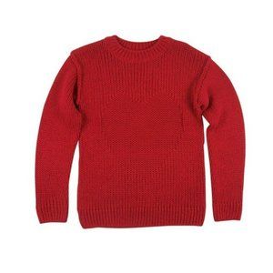 Jones New York Kids Girls Sweater Top Shirt Red Metallic Heart Size 16 NEW
